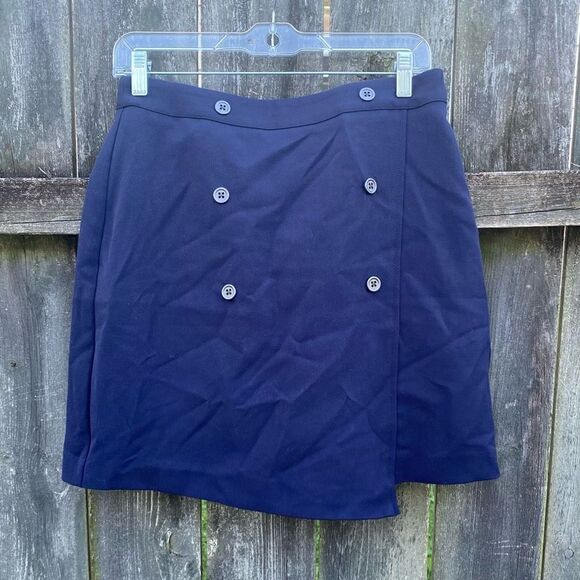 Banana Republic Navy Blue Mini Skirt | 2 - Picture 1 of 4